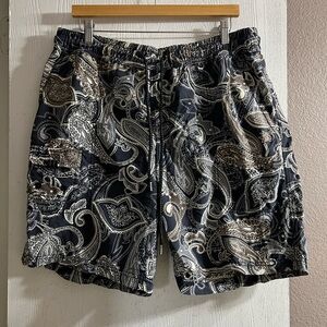 Tommy Bahama Relax Swim Trunks  Multicolor Mesh Lined Paisley Pockets Men Sz L